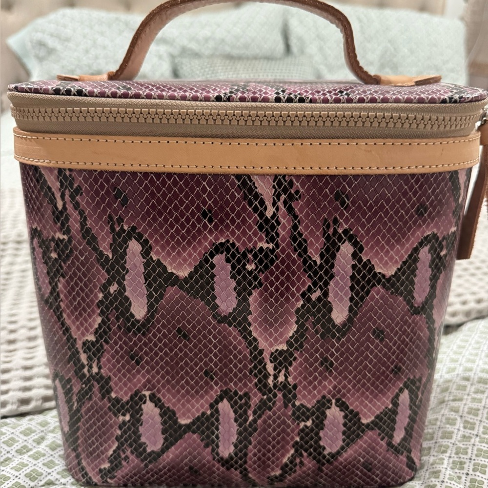 Consuela Pink Snake Train Case